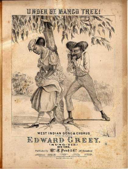 Sheet Music - Under de mango tree!; West Indian song & chorus