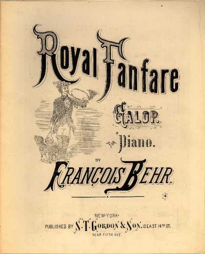 Sheet Music - Royal fanfare galop; Op. 408