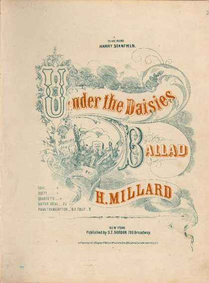 Sheet Music - Under the daisies; Ballad