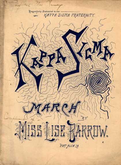 Sheet Music - Kappa sigma march