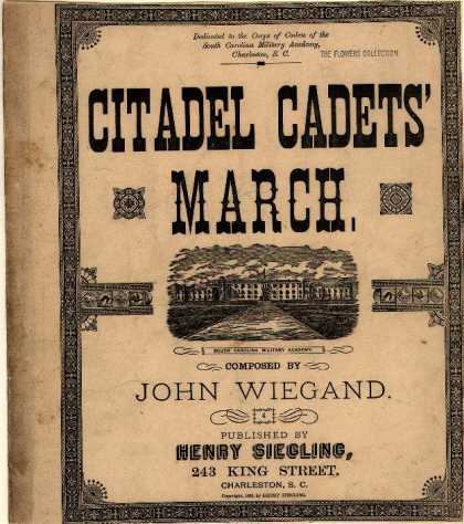 Sheet Music - Citadel cadets' march