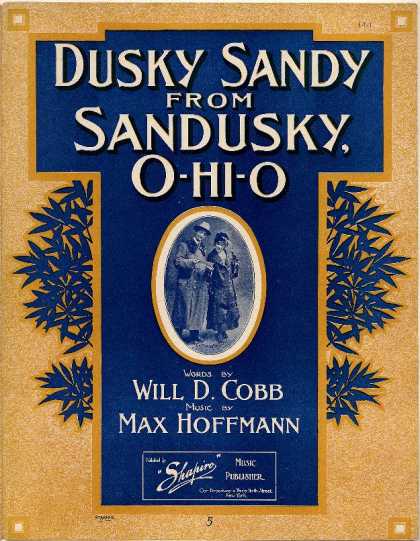 Sheet Music - Dusky Sandy from Sandusky, Ohio