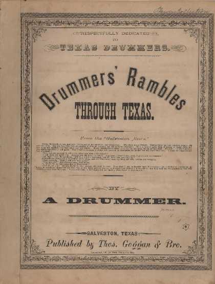 Sheet Music - Drummers' rambles through Texas