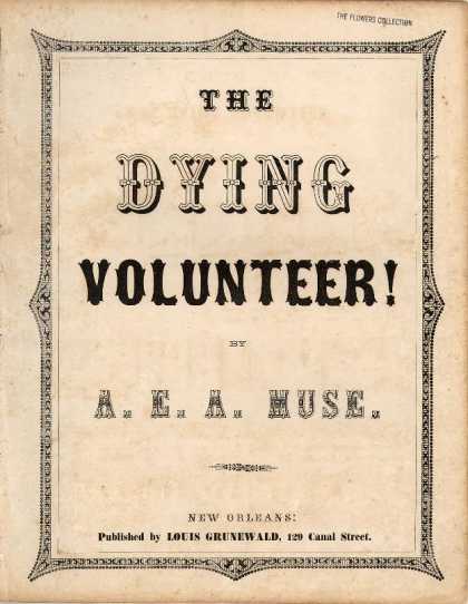 Sheet Music - The dying volunteer