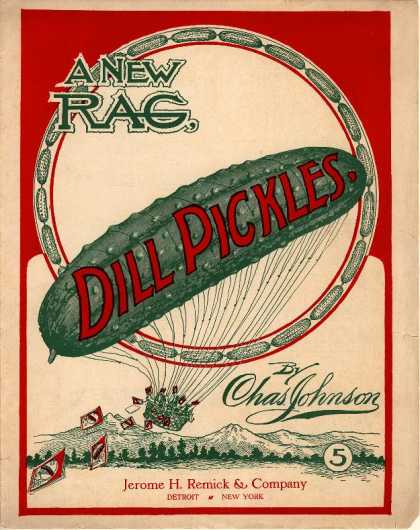 Sheet Music - A new rag, Dill pickles; Dill pickles two step