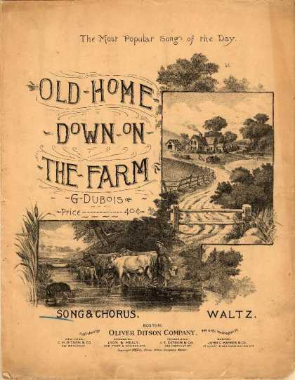 Sheet Music - Old home down on the farm
