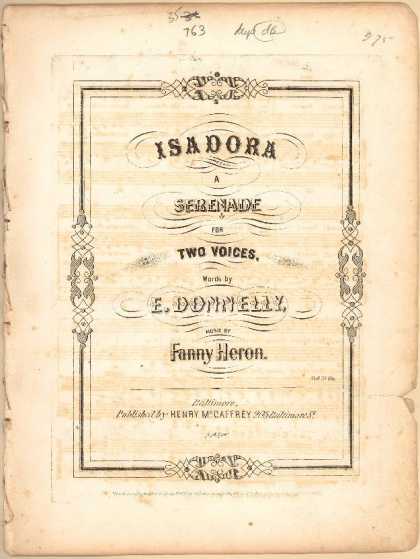 Sheet Music - Isadora