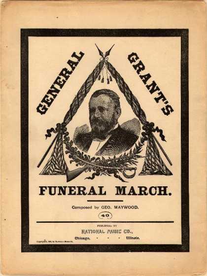 Sheet Music - General Grant's funeral march