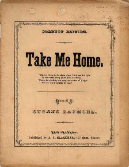 Sheet Music - Take me home