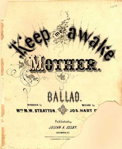 Sheet Music - Keep me awake, Mother