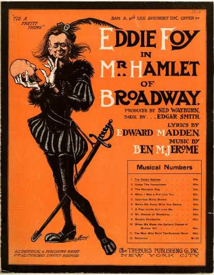 Sheet Music - Dusky Salome; Mr. Hamlet of Broadway