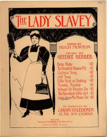 Sheet Music - Come down ma Honey do; The lady slavey