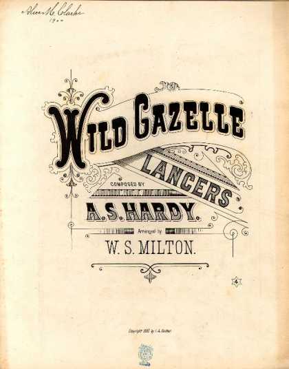 Sheet Music - Wild gazelle lancers