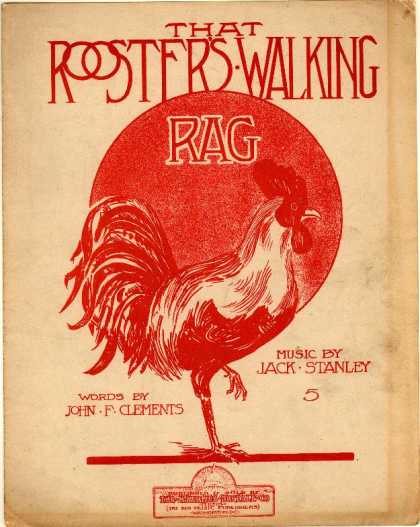 Sheet Music - That rooster's walking rag