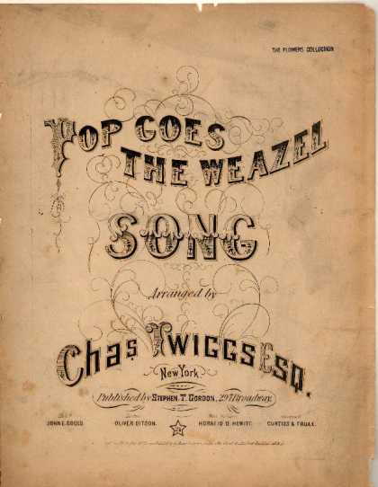Sheet Music - Pop goes the weazel