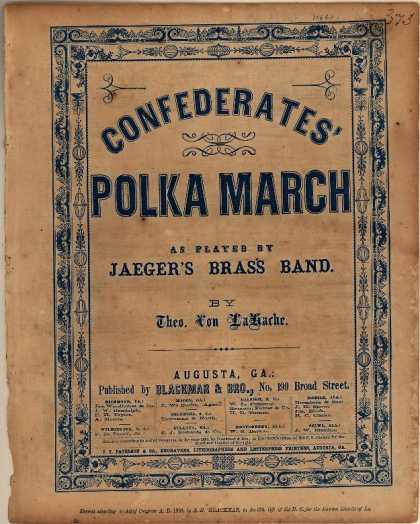 Sheet Music - Confederates' polka march