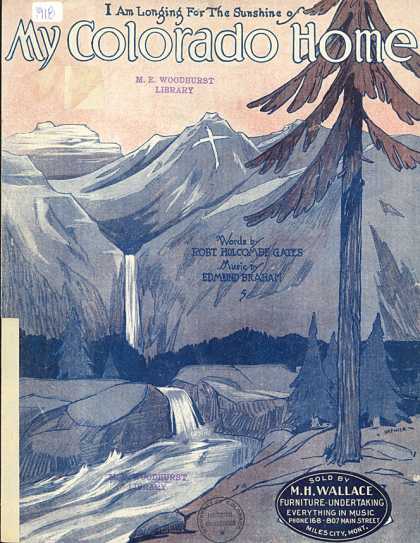 Sheet Music - I am longing for the sunshine of my Colorado home