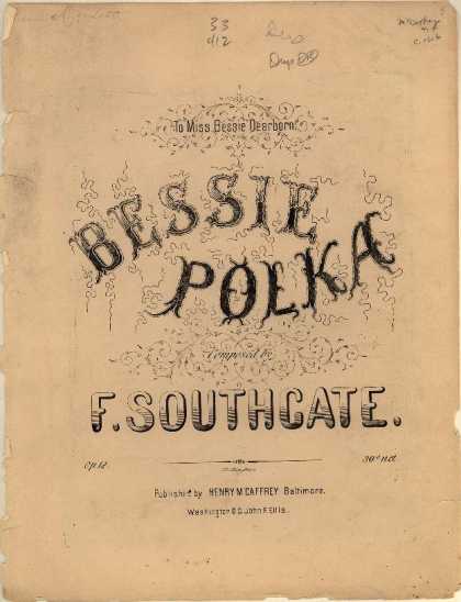 Sheet Music - Bessie polka; Op. 18