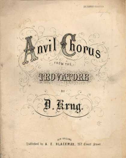Sheet Music - Anvil Chorus; Trovatore