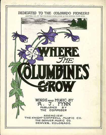 Sheet Music - Where the columbines grow