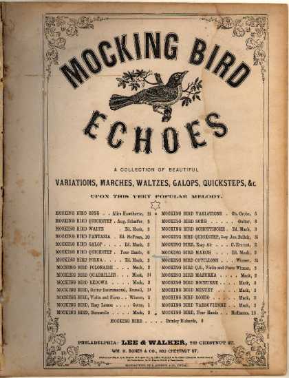 Sheet Music - Mocking bird march