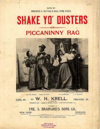 Sheet Music - Shake yo' dusters; Piccaninny rag