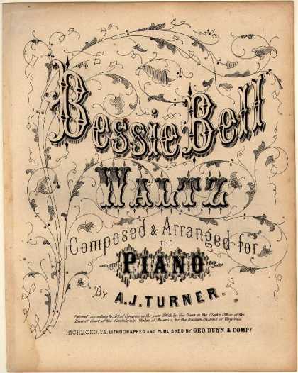 Sheet Music - Bessie Bell waltz