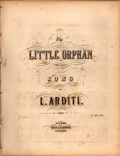 Sheet Music - The little orphan; L'orfanella