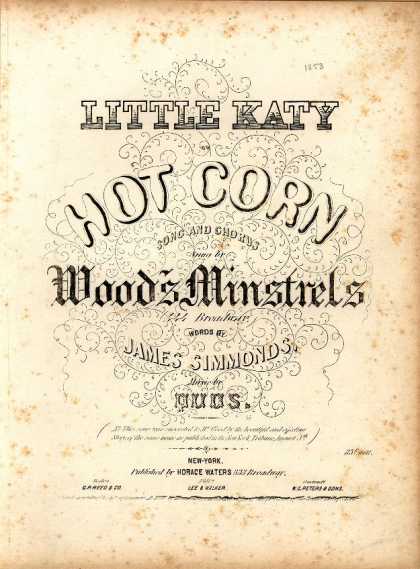 Sheet Music - Little Katy; Hot corn