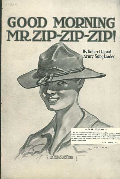 Sheet Music - Good morning Mr. Zip-Zip-Zip
