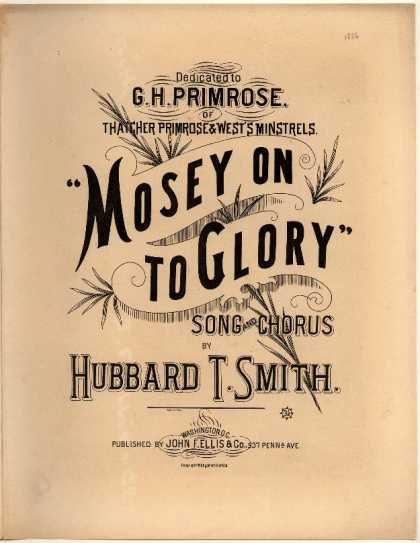 Sheet Music - Mosey on to glory