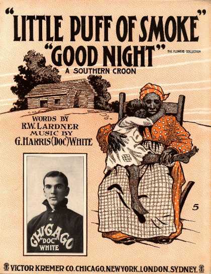 Sheet Music - Little puff of smoke, good night; Southern croon