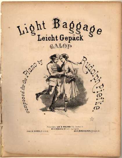 Sheet Music - Light baggage galop; Leicht Gepack; Op. 21