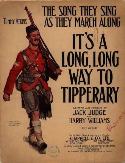 Sheet Music - It's a long, long way to Tipperary