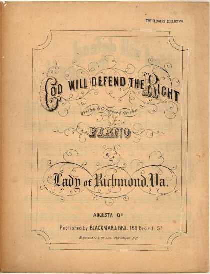 Sheet Music - God will defend the right