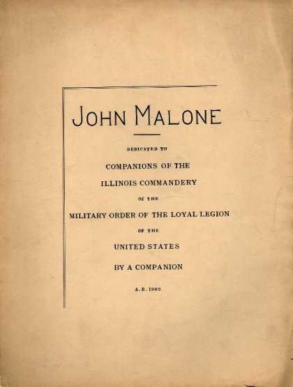 Sheet Music - John Malone