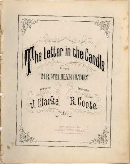 Sheet Music - Letter in the candle