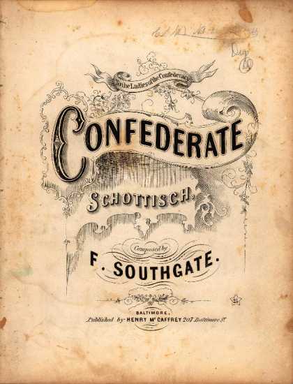 Sheet Music - Confederate Schottisch