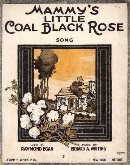 Sheet Music - Mammy's little coal black Rose