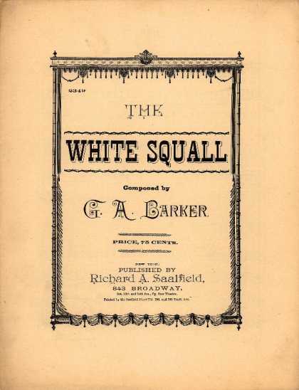 Sheet Music - White squall