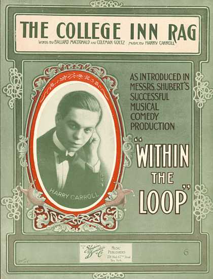 Sheet Music - The college inn rag