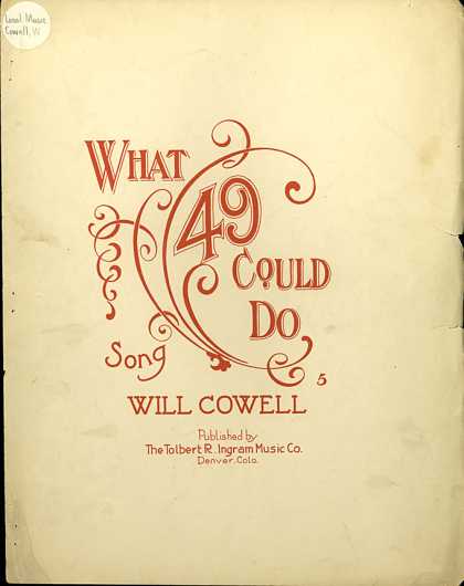 Sheet Music - What 49 could do