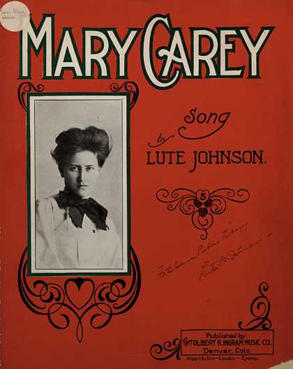 Sheet Music - Mary Carey