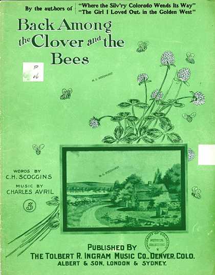 Sheet Music - Back among the clover and the bees
