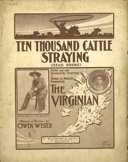 Sheet Music - Ten thousand cattle straying