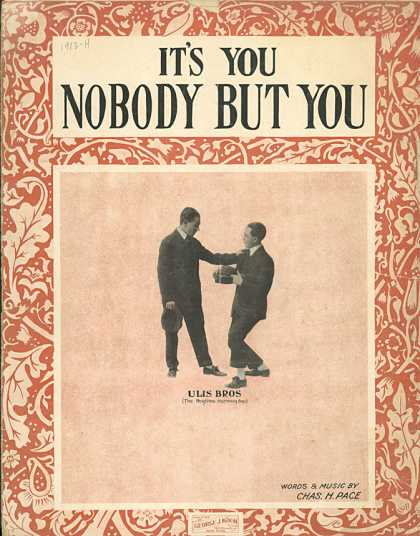 Sheet Music - It's you nobody but you