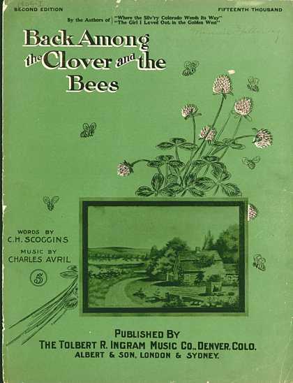 Sheet Music - Back among the clover and the bees
