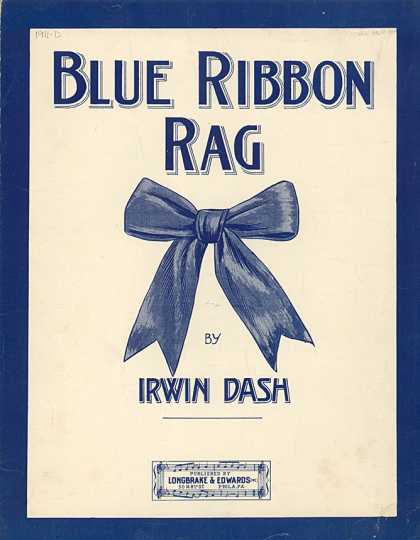 Sheet Music - Blue ribbon rag