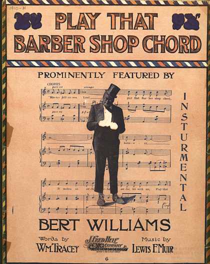 Sheet Music - Play that barber shop chord