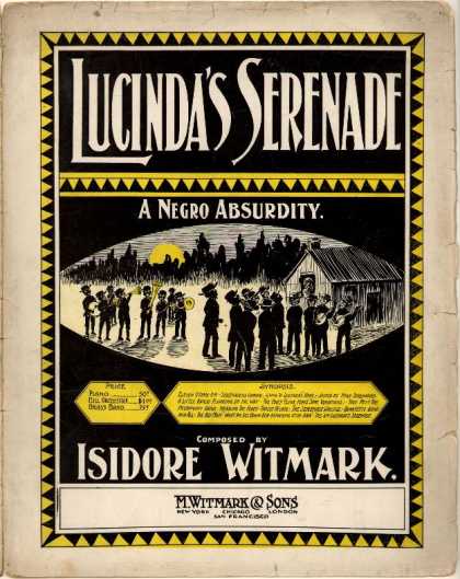 Sheet Music - Lucinda's serenade; Negro absurdity